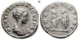 Plautilla. Augusta AD 202-205. Rome. Denarius AR