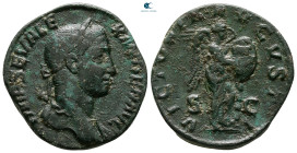 Severus Alexander AD 222-235. Rome. Sestertius Æ