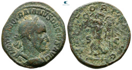 Trajan Decius AD 249-251. Rome. Sestertius Æ
