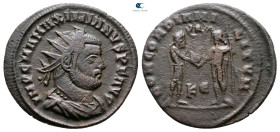 Maximianus Herculius AD 286-305. Cyzicus. Radiatus Æ