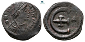 Justinian I AD 527-565. Antioch. Pentanummium Æ