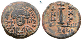 Justinian I AD 527-565. Theoupolis (Antioch). Decanummium Æ