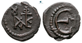 Justin II AD 565-578. Theoupolis (Antioch). Pentanummium Æ