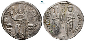 Andronicus II Palaeologus, with Michael IX AD 1282-1328. Constantinople. Basilikon AR