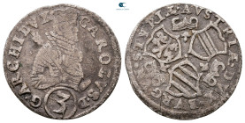 Austria. Graz. Erzherzog Karl AD 1564-1590. 3 Kreuzer AR
