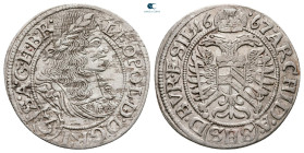 Austria. Breslau (Poland). Leopold I of Habsburg AD 1657-1705. 3 Kreuzer AR 1667