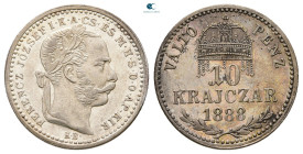 Austria. Kremnitz (Hungary). Franz Joseph  AD 1848-1916. 10 Kreuzer AR 1888
