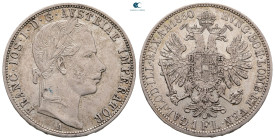 Austria. Wien (Vienna). Franz Joseph  AD 1848-1916. 1 Gulden AR 1860