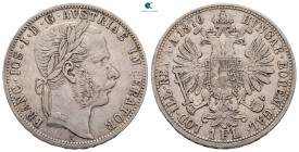 Austria. Wien (Vienna). Franz Joseph  AD 1848-1916. 1 Gulden AR 1870