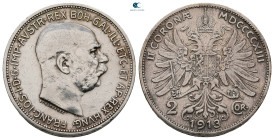 Austria. Wien (Vienna). Franz Joseph  AD 1848-1916. 2 Corona AR 1913