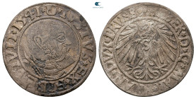 Germany. Königsberg. Albrecht of Hohenzollern AD 1525-1568. Groschen AR 1541