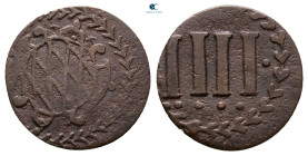 Germany. München. Maximilian I, duke of Bavaria AD 1598-1623. Kipper 4 Pfennig CU