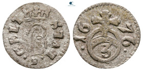 Germany. Braunschweig.  AD 1676. 3 Pfennig BI