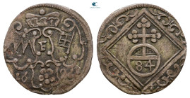 Germany. Würzburg, Bistum. Johann Gottfried II. von Guttenberg AD 1684-1698. 1/84 Gulden BI 1686