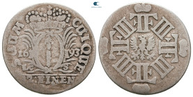 Germany. Brandenburg-Preussen, Berlin. Friedrich III of Brandenburg AD 1688-1700. 1/12 Thaler AR 1693