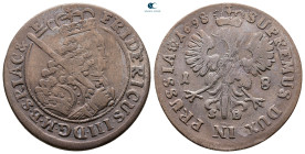 Germany. Brandenburg-Preußen, Königsberg. Friedrich III of Brandenburg AD 1688-1700. 18 Gröscher AR 1698