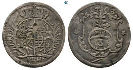 Germany. Sachsen. Friedrich August I AD 1694-1733. 3 Pfennig BI 1703