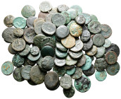 Lot of ca. 100 greek bronze coins / SOLD AS SEEN, NO RETURN!Fine