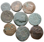 Lot of ca. 9 roman bronze coins / SOLD AS SEEN, NO RETURN!Fine