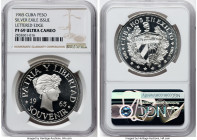 Exile Issue silver Proof Souvenir Peso 1965 PR69 Ultra Cameo NGC, KM-XM6. Lettered edge: A BAHIA DE LOS COCHINOS 1961 1965 EN MEMORIA ( In memory of t...