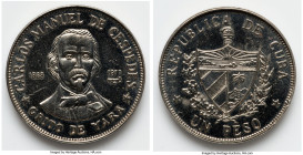 Republic "Carlos Manuel de Cespedes" Peso 1977, Havana mint, KM186. Mintage: 3,000. HID09801242017 © 2023 Heritage Auctions | All Rights Reserved