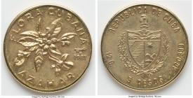 Republic "Azahar" 5 Pesos 1981, Havana mint, cf. KM69 (there, in silver). Cuban Flora series. HID09801242017 © 2023 Heritage Auctions | All Rights Res...