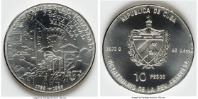 Republic silver "Bastille" 10 Pesos 1989, Havana mint, KM240. 200th Anniversary of French Revolution series. HID09801242017 © 2023 Heritage Auctions |...