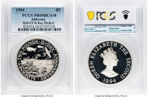 British Dependency. Elizabeth II Proof Piefort "D-Day" 2 Pounds 1994 PR69 Deep Cameo PCGS, KM-P5. HID09801242017 © 2023 Heritage Auctions | All Rights...