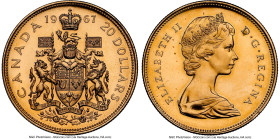 Elizabeth II gold Specimen "Confederation Centennial" 20 Dollars 1967 SP67 Cameo NGC, Royal Canadian mint, KM71. HID09801242017 © 2023 Heritage Auctio...