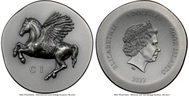 Elizabeth II silver "Pegasus" 5 Dollars 2022 MS70 Antiqued NGC, KM-Unl. Mintage: 999. Numismatic Icons series. HID09801242017 © 2023 Heritage Auctions...