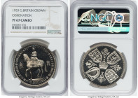 Elizabeth II Proof Crown 1953 PR67 Cameo NGC, KM894. Coronation of Queen Elizabeth II. HID09801242017 © 2023 Heritage Auctions | All Rights Reserved