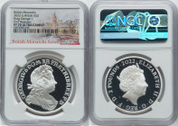 Elizabeth II silver Proof "King George I" 2 Pounds (1 oz) 2022 PR70 Ultra Cameo NGC, KM-Unl, S-Unl. Limited Edition Presentation Mintage: 1,350. Briti...