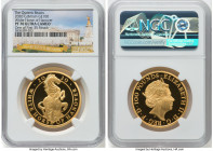 Elizabeth II gold Proof "Queen's Beasts - White Horse of Hanover" 100 Pounds (1 oz) 2020 PR70 Ultra Cameo NGC, Royal Mint, S-QBCGB8. One of First 35 S...