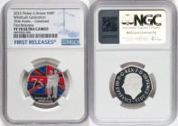 Charles III silver Colorized Proof Piefort "Windrush Generation – 75th Anniversary" 50 Pence 2023 PR70 Ultra Cameo NGC, Mintage: 1,260. First Releases...