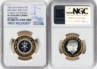 Charles III gilt-silver Proof "JRR Tolkien – 50th Anniversary of Death" 2 Pounds 2023 PR70 Ultra Cameo NGC, Mintage: 5,160. Edge Inscription: NOT ALL ...