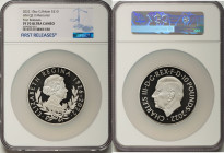 Charles III silver Proof "Queen Elizabeth II Memorial" 10 Pounds (10 oz) 2022 PR70 Ultra Cameo NGC, Limited Edition Presentation: 1,000. First Release...