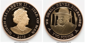 British Dependency. Elizabeth II gold Proof "Churchill - 75th Anniversary of D-Day" 2 Pounds 2019 UNC, KM-Unl. HID09801242017 © 2023 Heritage Auctions...