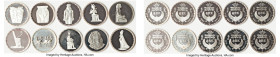 Arab Republic 10-Piece Lot of Uncertified Assorted silver Proof 5 Pound Issues UNC, Ancient Treasures series. HID09801242017 © 2023 Heritage Auctions ...
