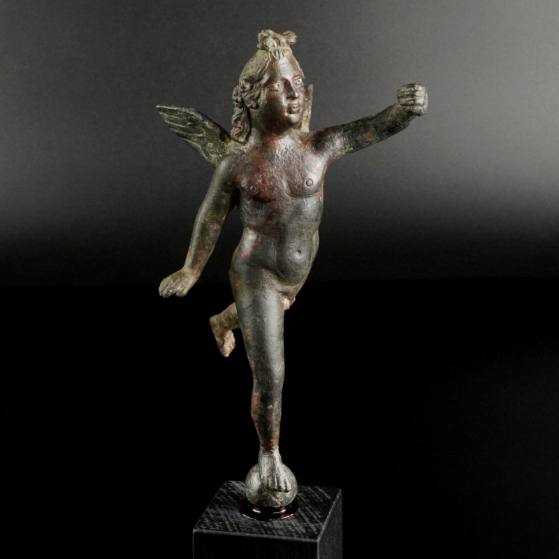 Roman Eros Statuette
1st-3rd century CE
Bronze, 150 mm (180 mm including base)...
