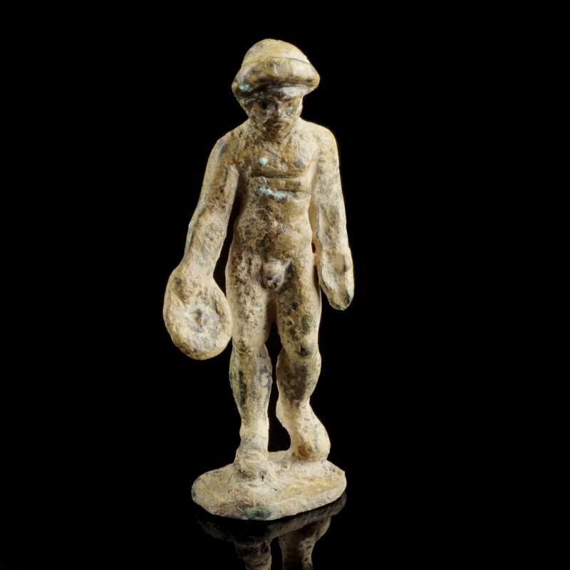 Roman Jupiter Statuette
2nd-4th century CE
Bronze, 70 mm
Nude Jupiter wearing...
