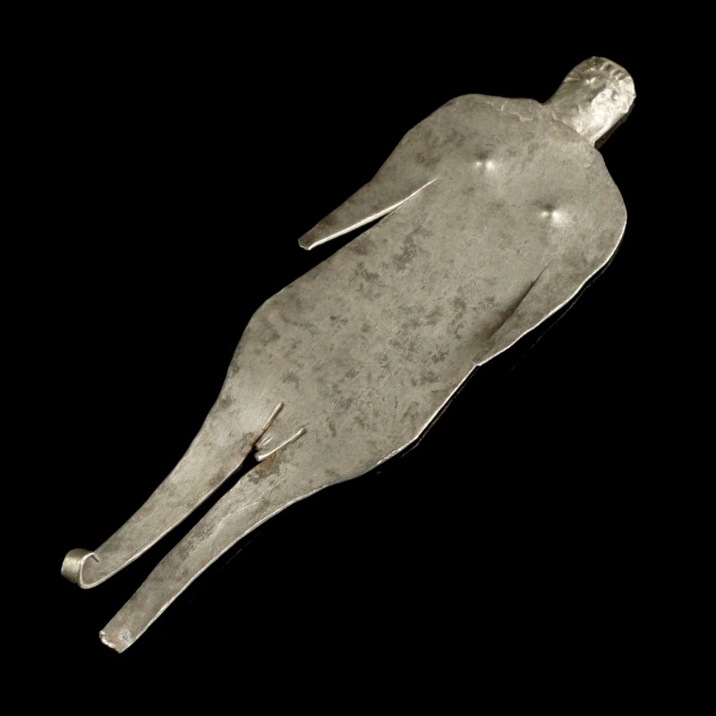 Roman Silver Votive Figure
1st-4th century CE
Silver, 78 mm
Cut-out silver fo...
