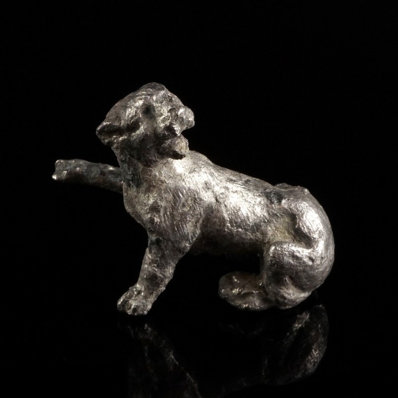 Roman Silver Panther Statuette
1st-3rd century CE
Silver, 31 mm
Massive cast....