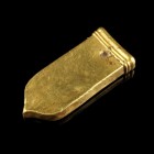 Avar/Byzantine Gold Strap End
8th-10th century CE
Gold, 30 mm, 5,61 g
Intact.
Very fine condition.
Ex. Coll. M.D., acquired at the european art m...