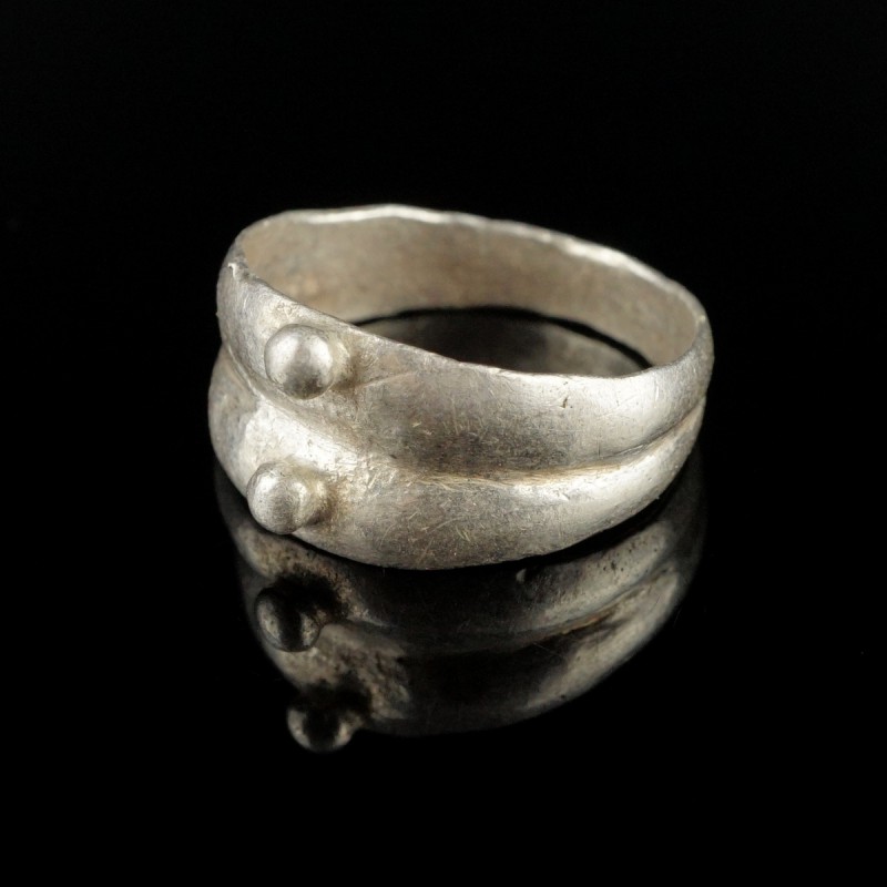 Celtic/Roman Silver Ring
1st-3rd century CE
Silver, 18 mm, 15 mm internal diam...