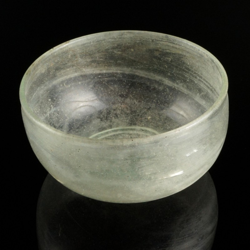 Roman Glass Bowl
1st-3rd century CE
Greenish Glass, 104 mm
Intact.
Very fine...