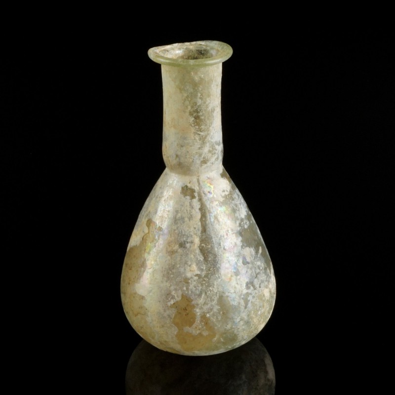 Roman Glass Bottle
1st-4th century CE
Glass, 82 mm
Intact. 
Very fine condit...