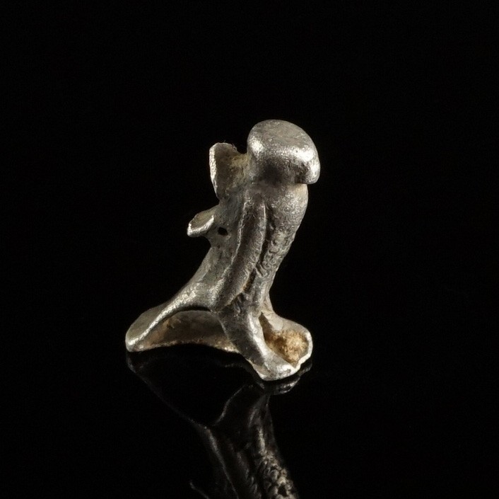 Greek Silver Horus Pendant
2nd-1st century BCE
Silver, 16 mm; 2,67 g

Fine c...