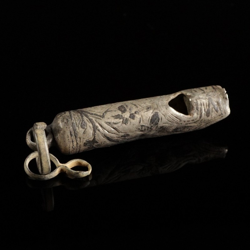 Early Modern Age Silver Whistle
16th-18th century CE
Silver, 44 mm
Decorated ...