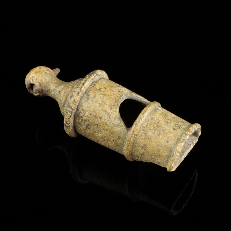 Modern Age Lead Whistle
18th-20th century CE
Lead, 44 mm

Very fine conditio...