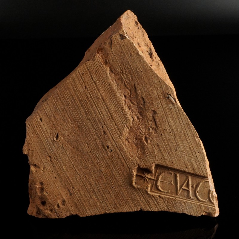 Roman Legion Brick Fragment
2nd-3rd century CE
Clay, 17 cm
Tegula fragment wi...